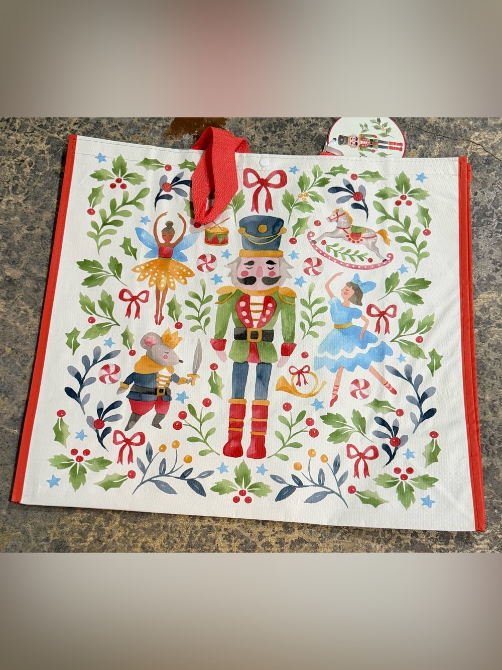 TJMaxx HomeGoods Marshall’s Reusable Shopping Tote Bag Holiday Theme| Nutcracker